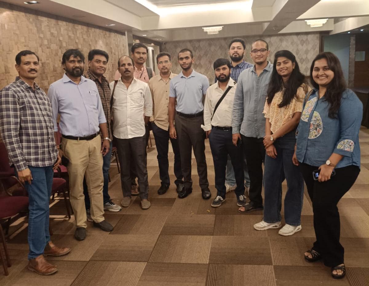 Attendees and organisers at the FIEO Telangana Chapter two-day certificate programme on 'Export Opportunities and How to Start an Export Business' — between sessions at Hotel Quality Inn Residency, Hyderabad, 23 – 24 April 2026.