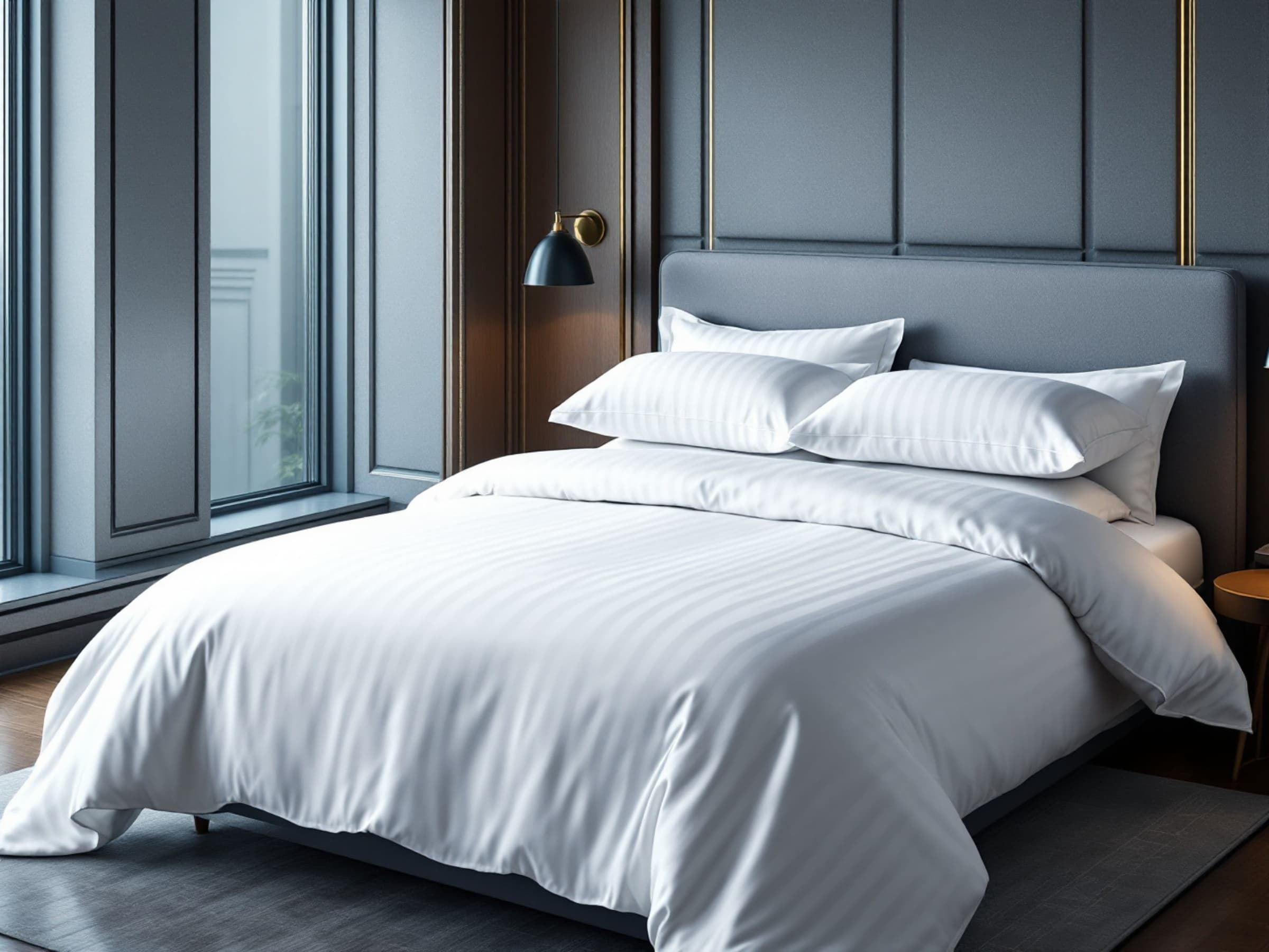 Hotel Bedsheet - Satin Stripe